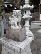 現代狛犬(昭和四十■年四月)